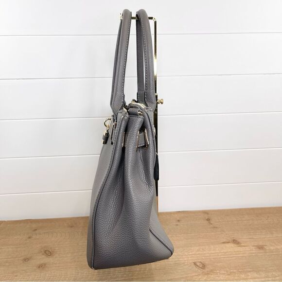 Dasein Women’s Handbag Satchel Top Handle Purse Gray - Picture 4 of 15